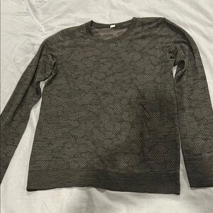 Dark Gray Patterned Lulu lemon Sweater